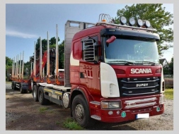 Scania Ostatní 70/48t les soupr 6x4 +klaničák