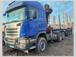 Scania Ostatní 6x6 les +klaničák návěs